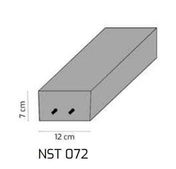 TECHNOBETON NADPROŻA NA ŚCIANY KONSTRUKCYJNE NST 072 Długość: 2,00 8.szt/warstwa